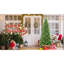 Arbre de Noël mince - pointes, branches en PE + PVC, conception à charnières pour une installation facile, support en métal stable - idéal pour les coins et les petits espaces-525227722-525227723