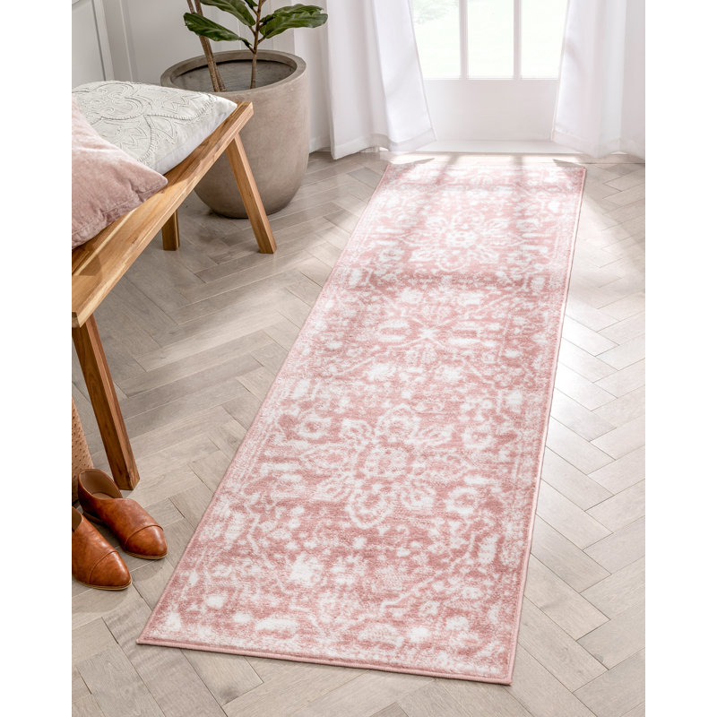 Tapis rose Anyssia Dazzle, Tapis de couloir 2 pi 3 po x 7 pi 3 po