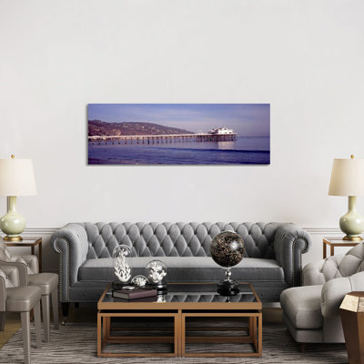 Pier Over An Ocean - Wrapped Canvas Panoramic Print