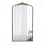 Miroir pleine longueur 66 po x 36 po, miroir arqué suspendu ou appuyé contre le mur, grand miroir doré pour le salon