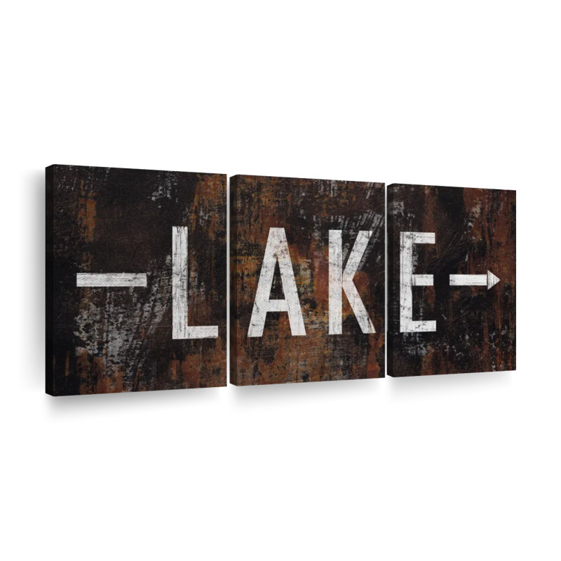 «Lake Direction», reproduction d'art sur toile, H 27 po x l 56 po x P 1,25 po