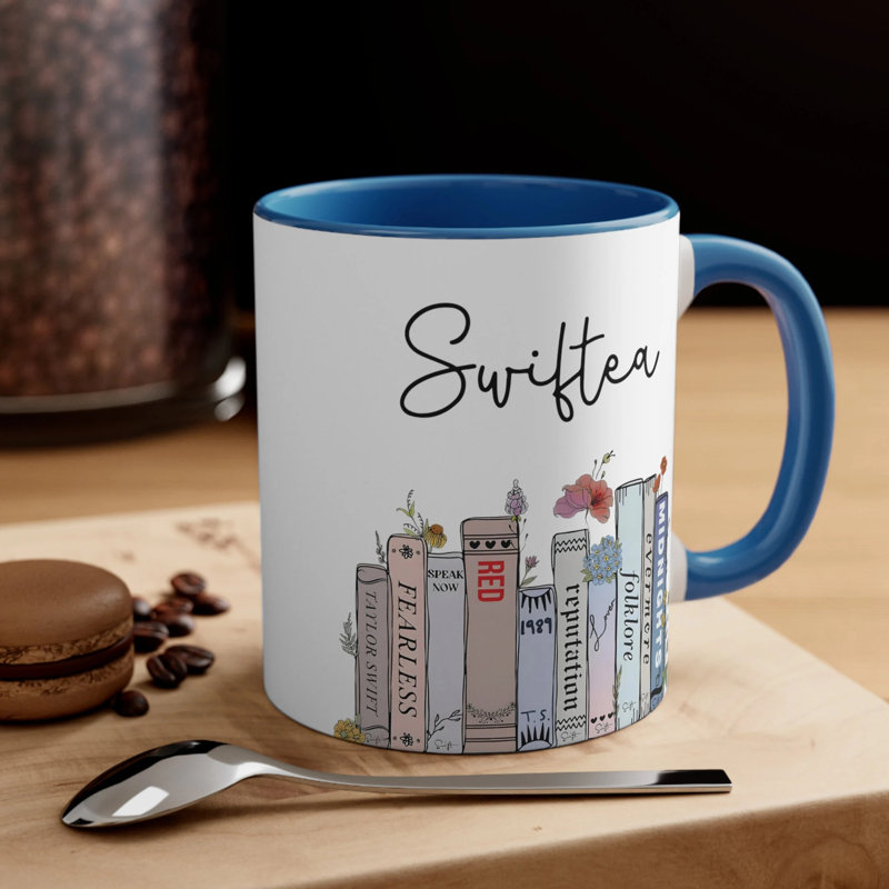 Tasse 11 oz Swiftie Everiz Version Swiftie Fan Merch, Bleu