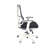  Moov Mesh Back Ergonomic Office Chair, Adjustable Arms & Back Support, Knee Tilt, Seat Slide, Black Fabric Seat and White Frame-1721159818