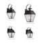 Lanterne murale d'extérieur en verre sablé à 22 ampoules H Arnetria-22670213
