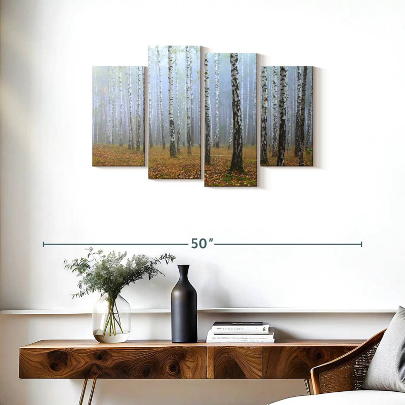 Harnek Misty Birch Forest, 22" H x 36" W