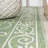 Debbe Vintage Filigree Textured Weave Green/Ivory Indoor/Outdoor Rug-2073316848