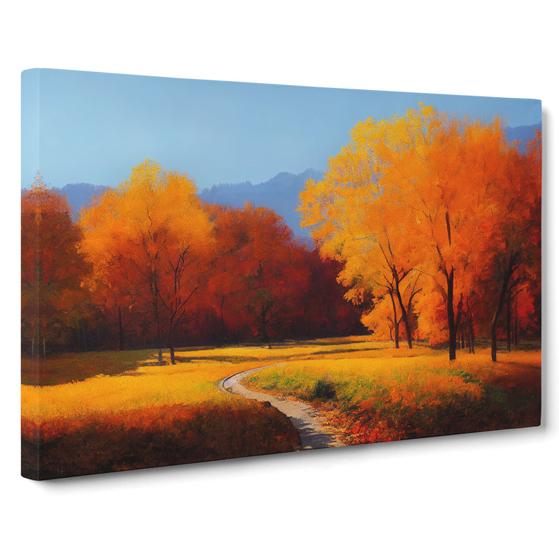 Autumn Forest Trees Vol.2 - Wrapped Canvas, 40cm H x 60cm W x 3cm D