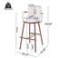 Ensemble de 2 tabourets de bar rembourrés avec structure en métal