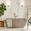 Mendocino 66" x 34" NativeStone Freestanding Soaking Cement Bathtub-49265125