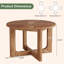 Round Solid Wood Dining Table