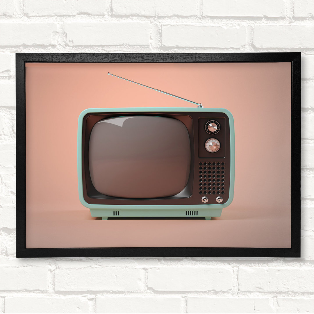 Der Retro-Fernseher - Druck