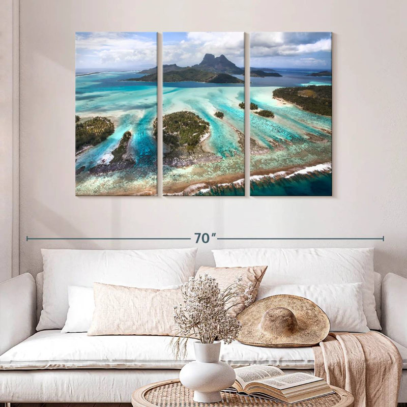 Gillard Bora Bora Lagoon, 32" H x 50" W