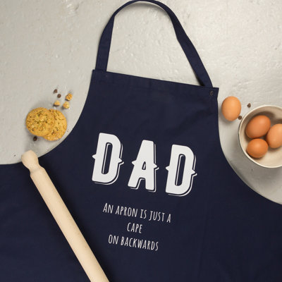 Father's Day Solid Colour Bib Apron
