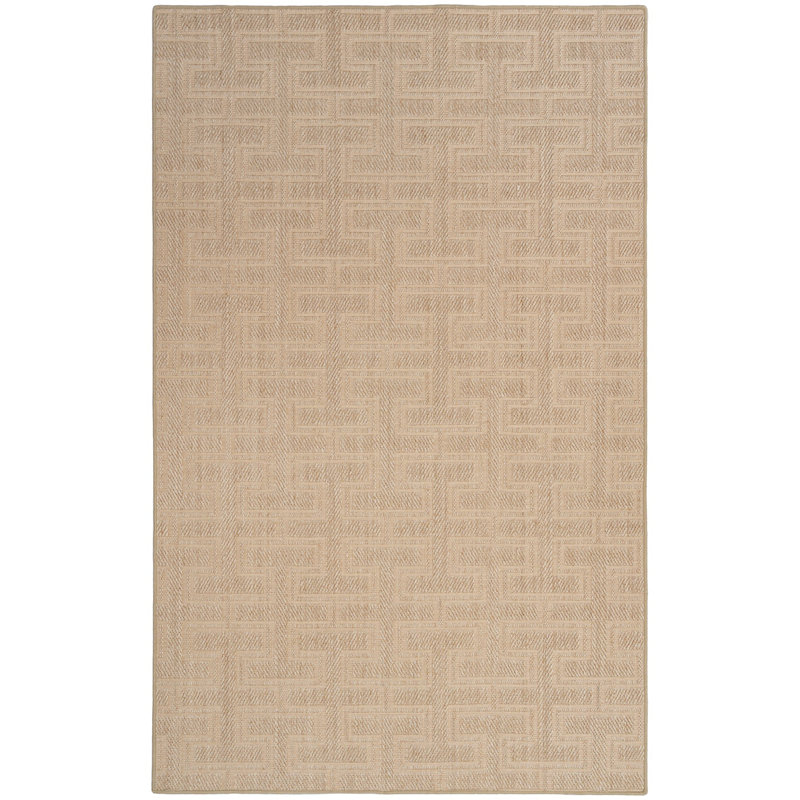 Jute/Sisal Geometric Indoor Rug, Rectangle 2' x 3'