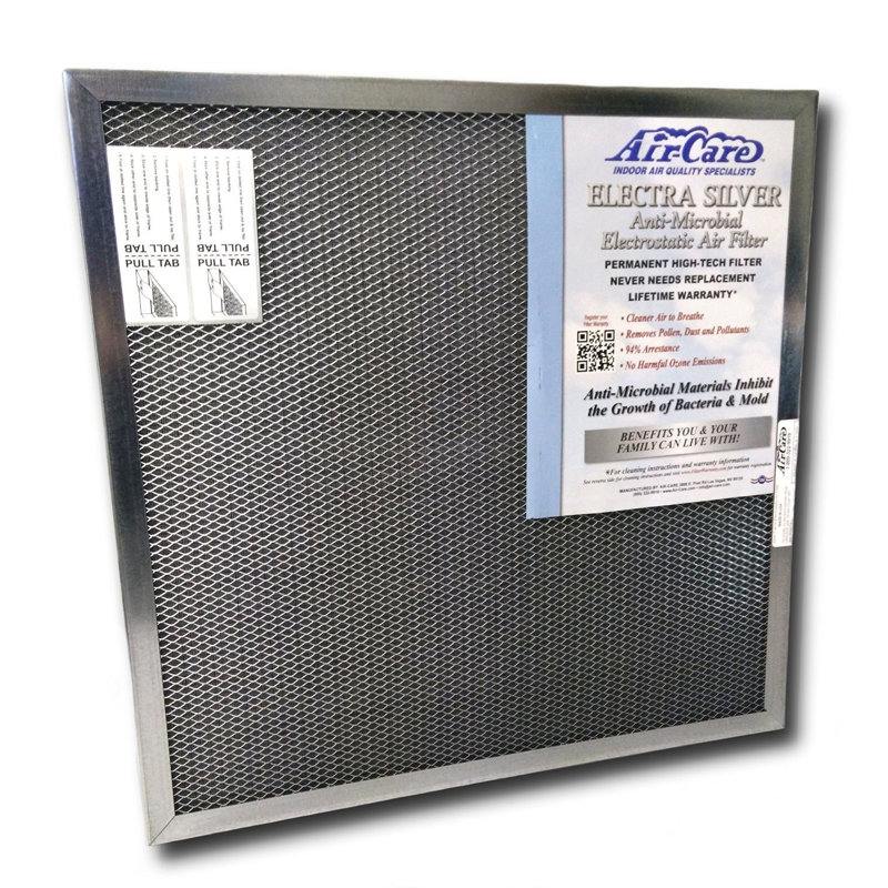 Filtre à air électrostatique lavable pour climatiseur ou fournaise, H 12 po x l 12 po x p 1 po