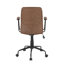 Chaise de bureau en similicuir espresso-1236242488