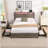 Bed Frame, Storage Headboard With Charging Station, Solid And Stable-1769775995-1769775989