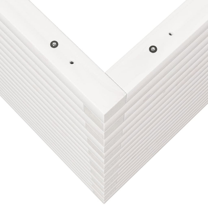 Amiela Planter Box, 68.5cm H x 110cm W x 60cm D, White