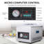 Machine de scellage de pompe à air de chambre commerciale et domestique - Barres de scellage de 10,2 po et 12 po - Acier inoxydable - Contrôle par micro-ordinateur - Pompe 180W-320W - Solution d'emballage alimentaire fiable - 110V