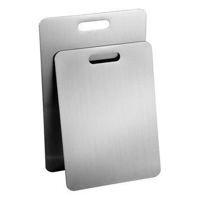 Planche à découper en acier inoxydable pour cuisine 304 Planche à découper de qualité alimentaire pour viande, légumes, légumes