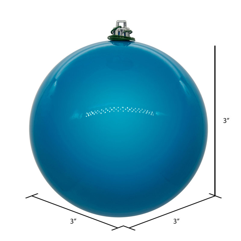 Ornement boule de Noël (ensemble de 12), Turquoise