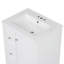 Meuble-lavabo de 24 po avec rangement, tablette réglable, panneau de fibres à densité moyenne et bois d'hévéa, cloisons amovibles, finition blanc brillant-752101046