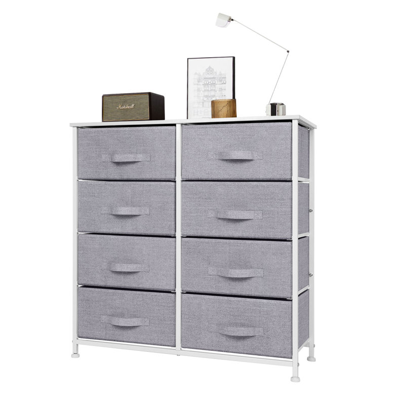 8 Drawer Storage Drawer, Grey