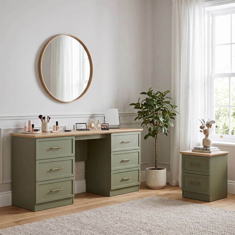 Cleverton Luxe Bedroom Duo Set, Kale Green