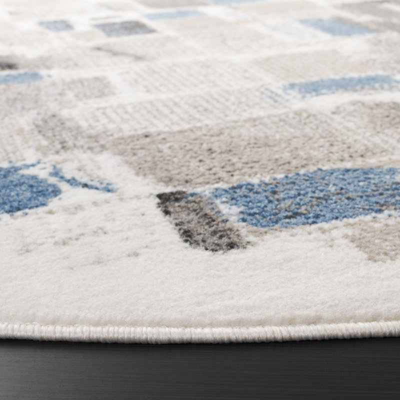 Tapis en jute / sisal / polypropylène tissé à la machine Pyramid, Rond 6 pi 7 po
