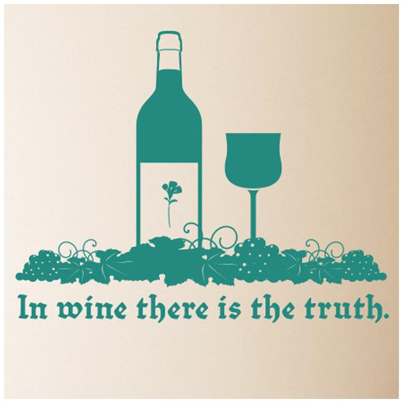 Food & Beverage Wall Decal, Aqua Green, Large