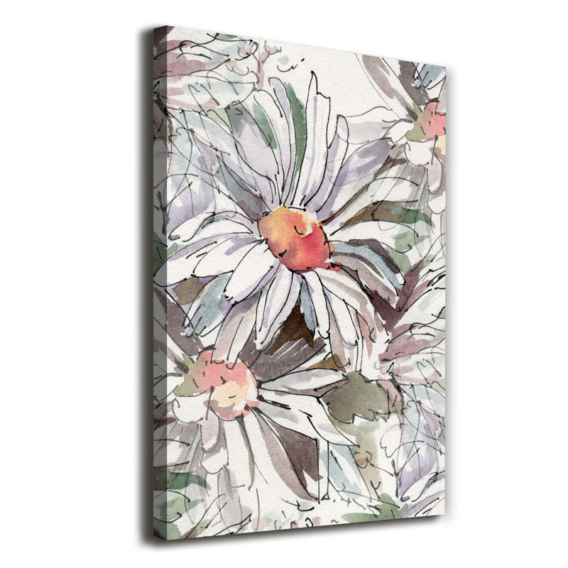 Daisies - Wrapped Canvas Print