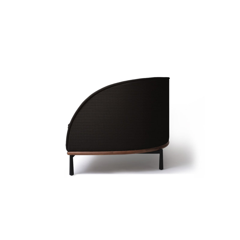 Arc Sofa Three Seater, Brown, Natural Oak