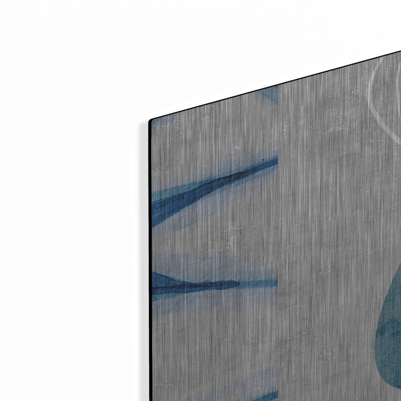 Winston Porter «Indigo Haze No. 2» par Louis Duncan-He, art mural en métal, MTL-14092, H 36 po x l 24 po