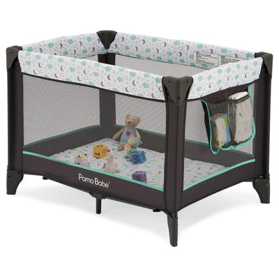 Pamo Babe Unisex Portable Easy to Assembly Playard for Baby -  P920-Grey