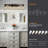 5-Walnut dimmable clear glass vanity light-312523963