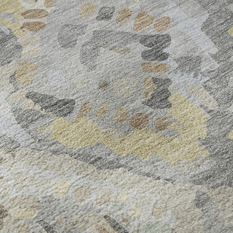 Tapis de qualité supérieure lavable à la machine Elize AMF1326, Rond 8 pi