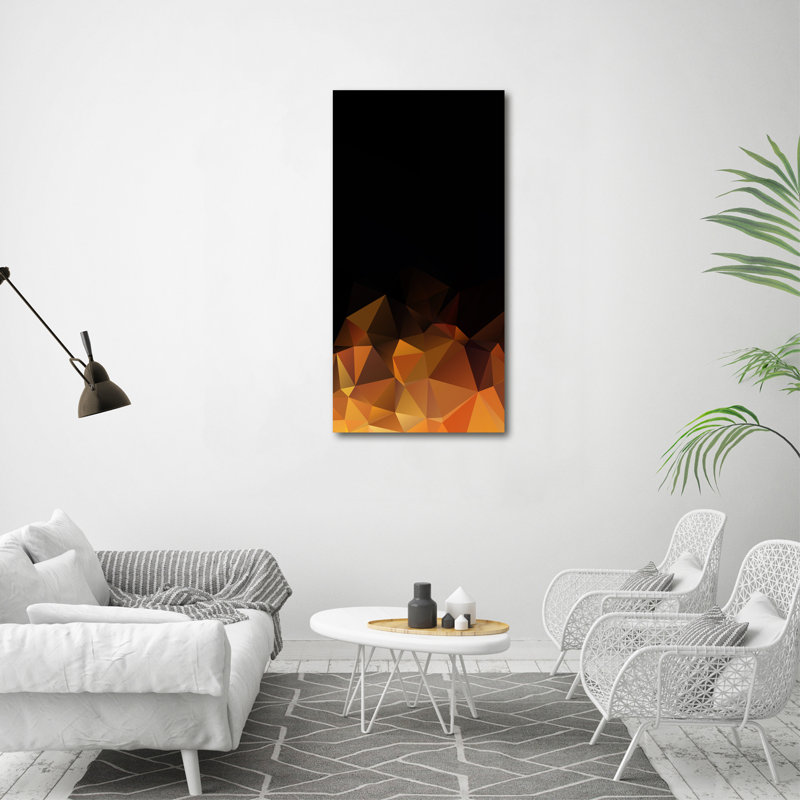 Abstraction Triangles - Wrapped Canvas Print