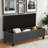Canealus Linen Upholstered Storage Bench-357542860