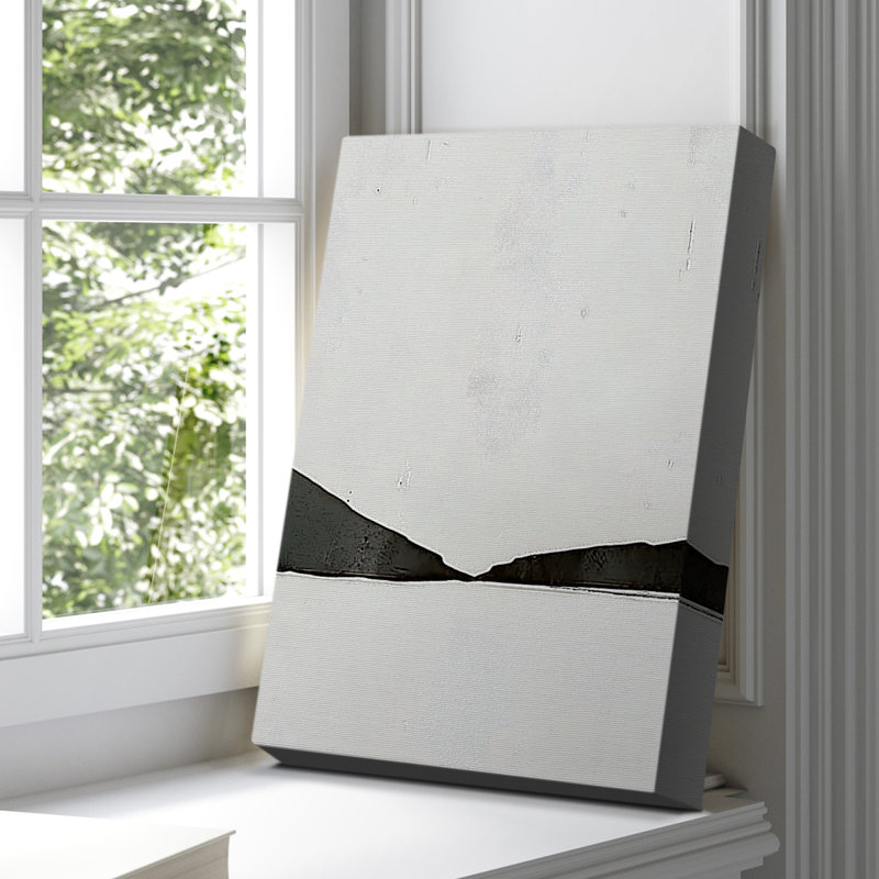 Toile tendue avec toile abstraite, prête à accrocher, H 48 po x l 32 po