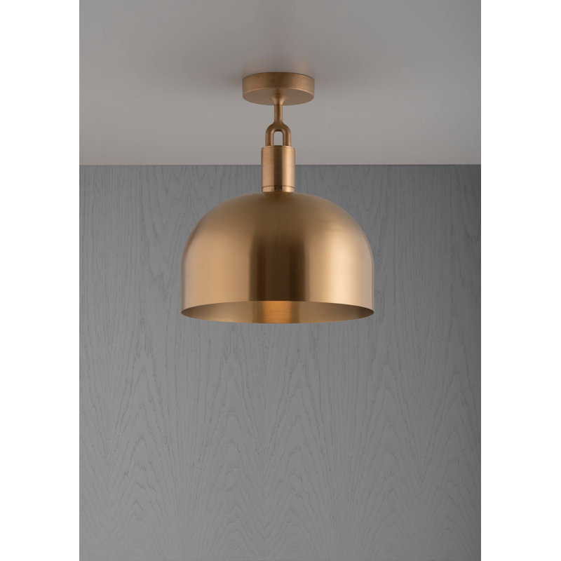 Semi Flush Mount, Large, Brass