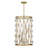 Bailey 6-Light Hubbs in Warm Brass
