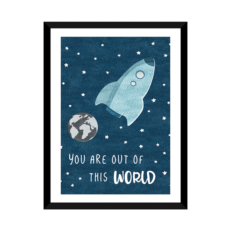 « out of the world », art, H 32 po x l 24 po x P 1 po, Papier avec cadre noir