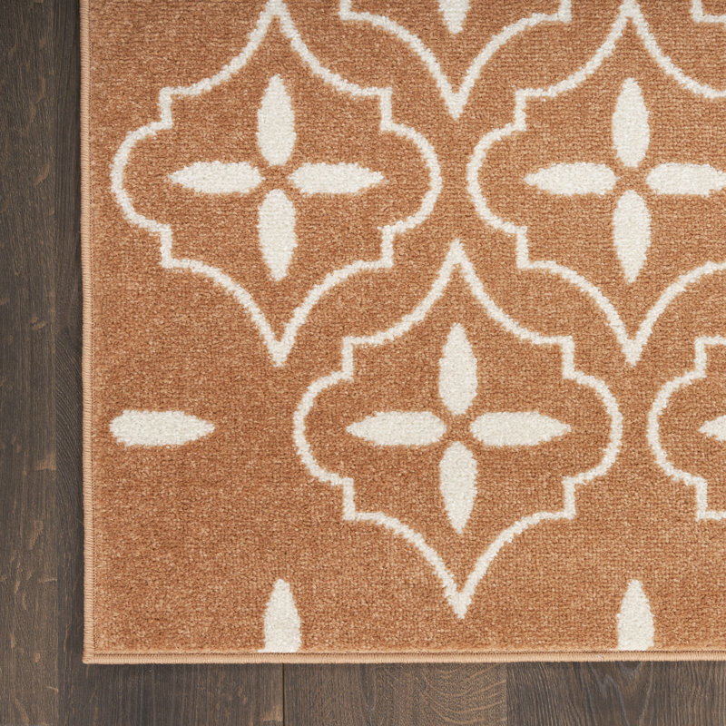 Nourison Essentials Copper Indoor/Outdoor Area Rug, Rectangle 4' x 6'