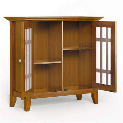 Bedford - Low Storage Media Cabinet - Light Golden Brown