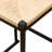 Set Of 2 Water Hyacinth Woven Bar Stools With Back Support Counter Height Dining Chairs For Kitchen, Home, Office (Water Hyacinth With Back)-1934162002