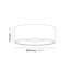 Lid Glass LED Flush Mount