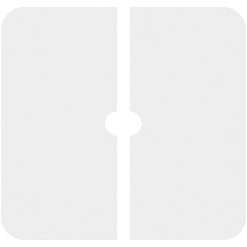 28"OD x 3"ID x 9 3/4"C x 1"P Lucan Architectural Grade PVC Contemporary Ceiling Medallion, Two Piece, 1" H x 28" W x 28" D