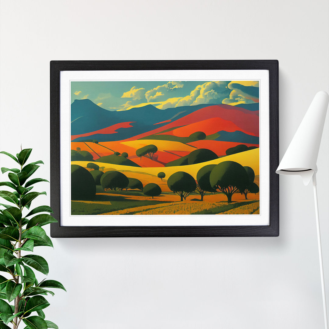 Spring Landscape Meadow - Single Picture Frame Print