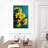 Harnek Daffodils On Teal-108505607