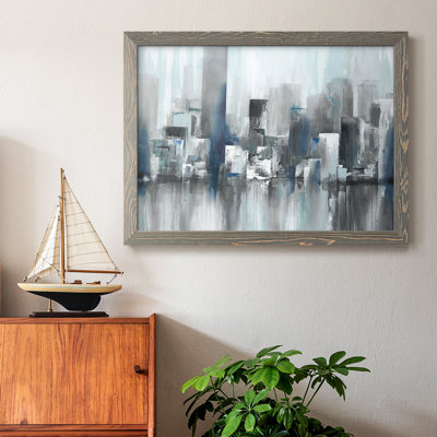 Cityscape In Blues, reproduction d'art sur toile